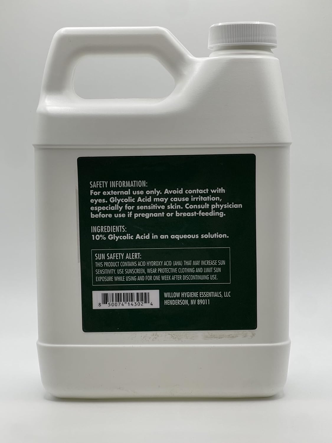 Glycolic Acid 10%,Pure Glycolic Acid Liquid, Glycolic Acid for Makeup, Serum, Toner & Lotion, Industrial Cosmetic Application, Skin & Hair Care Product, Glycolic Acid Bulk, Manufactured in USA, 32 oz