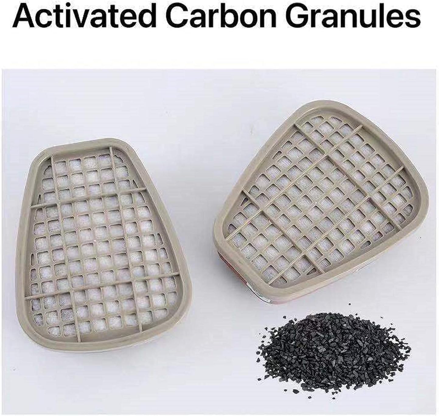 6001 Activated Carbon Filter Cartridges Replacement For Gas Respirator, Pack of 2 Individual Filter Cartridges, Suitable for 6100/6200/7501/7502/6502/6800 : Tools & Home Improvement