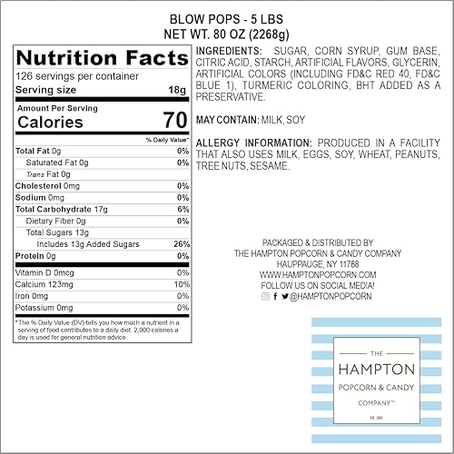 Miniatura 2 de Charms Blow Pops, bolsa a granel de 5 libras (aproximadamente 115), paletas rellenas de goma de mascar con sabor a fruta surtida, caramelos duros a