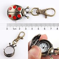 Vista 2 de Vavna - Reloj de bolsillo con diseño de mariquita, color rojo