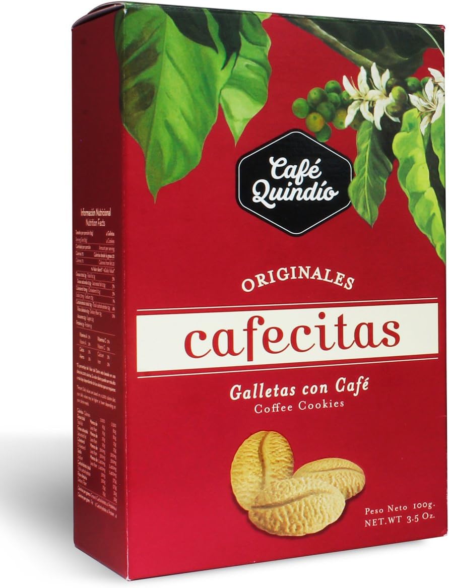 Café Quindio Cafecitas Coffee Flavoured Cookies, 100g Box. Amazon.co