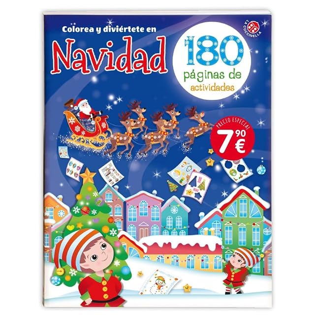 Portada de Colorea y diviértete en Navidad