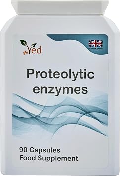 Ved Systemic Proteolytic Enzymes Complex, Mixed Enzyme Formula with Ginger 5 mg & Ionic Trade Minerals 15 mg 90 Vegan Capsule3 Months Supply