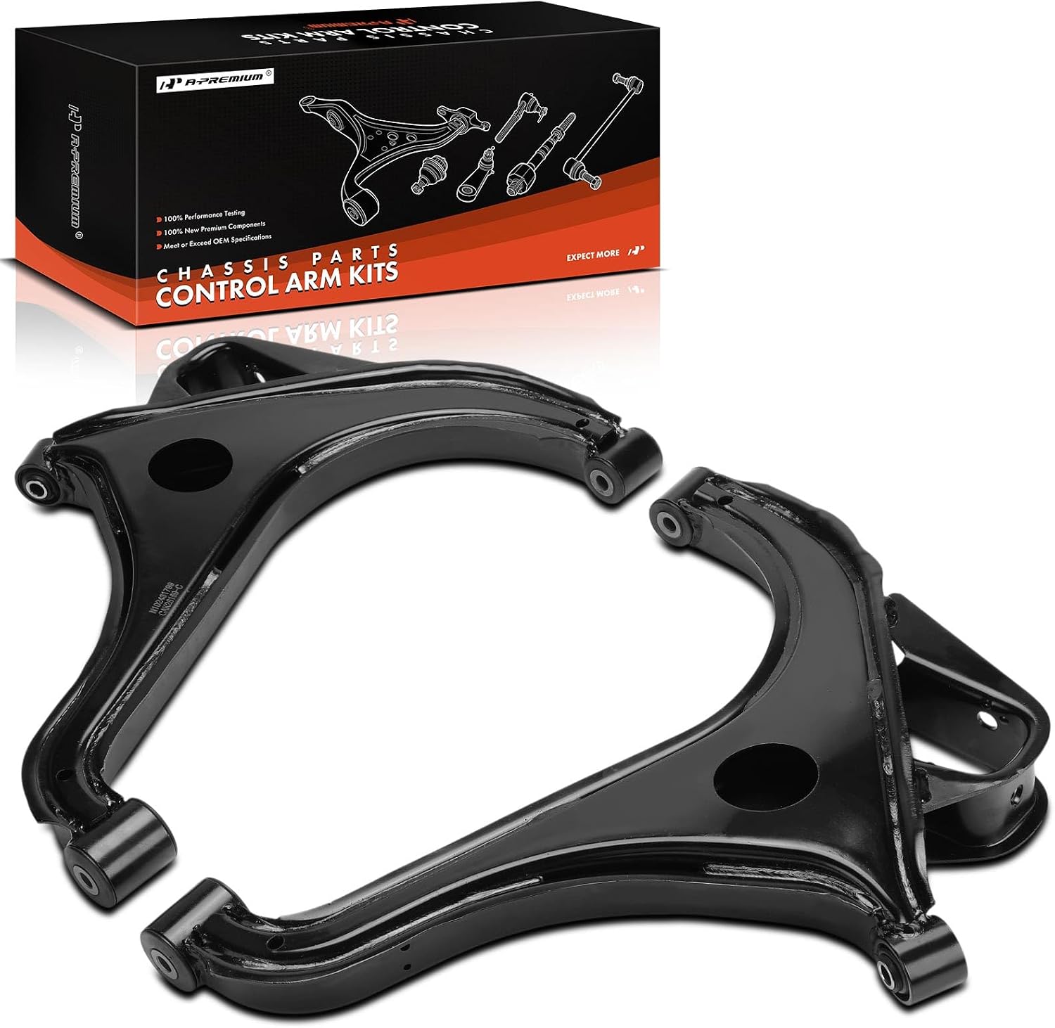 A-Premium 2 x Rear Lower Control Arms, with Bushing, Compatible with Ford Explorer 2002-2005 & Lincoln Aviator 2003-2005 & Mercury Mountaineer 2002-2005