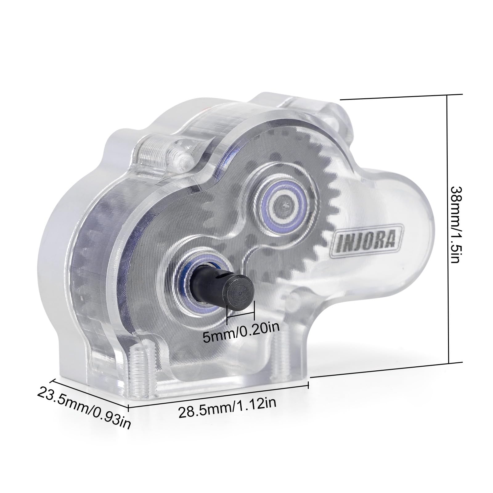 INJORA Écrous de roue longs M2 2/3/5 mm pour mise à niveau axial SCX24 1/24 RC Crawler