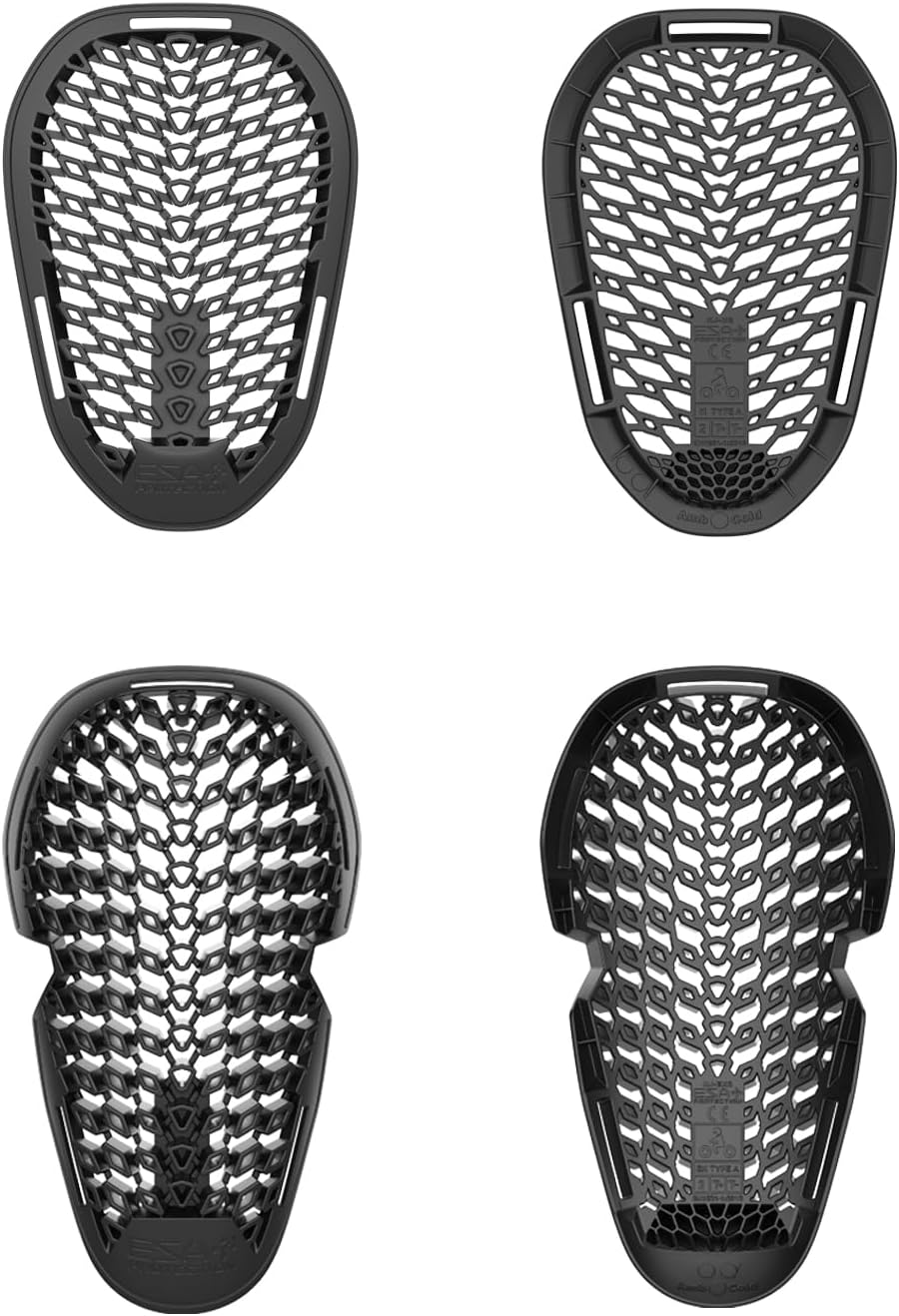 CE Level 2 Motorcycle Armor Inserts,Replacement Pads for Dual Sport Pants,Black