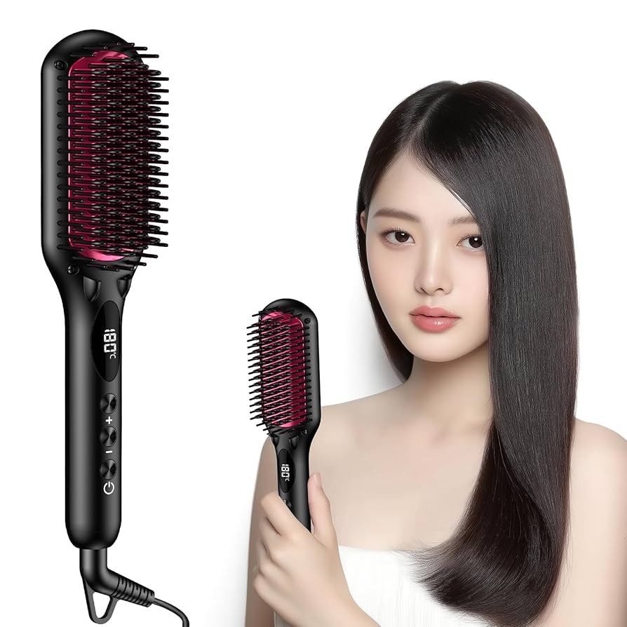 Amazon | MiroPure ストレートブラシ ヘアアイロン ヒートブラシ