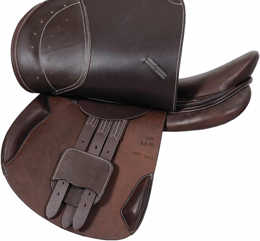 Henri de Rivel Pro Concept Close Contact Saddle – Covered Leather Jumping Saddle for Equestrian Riders