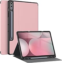 Soke
Galaxy Tab S10+ /S9+ /S9 FE Plus Case with S Pen Holder- Shockproof Smart Folio Stand Case, Soft TPU Back Cover for Samsung Galaxy Tablet S10 Plus 12.4 Inch, Pink

