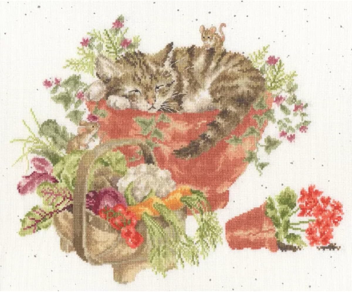 Bothy Threads Purrrfect Spot Counted Cross-Stitch Kit