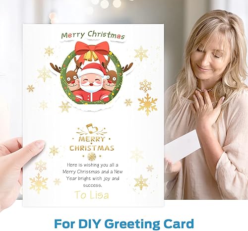 Miniatura 5 de Ohuhu - 100 hojas de papel de cartulina blanca de 11 x 17 pulgadas, ecológica, papel de impresora legal para hacer tarjetas de bricolaje,