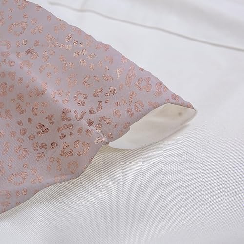 Miniatura 4 de Cenefas de cortina de cocina con estampado de leopardo, cenefa con estampado de guepardo de safari rosa para sala de estar, dormitorio, cenefas de