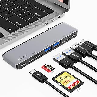 USB C Hub for MacBook Pro/Air M5 M4 M3 M2 M1 2025-2018 13" 14" 15" 16", 7 in 2 MacBook Multiport Adapter Dongle Accessorie Price In India