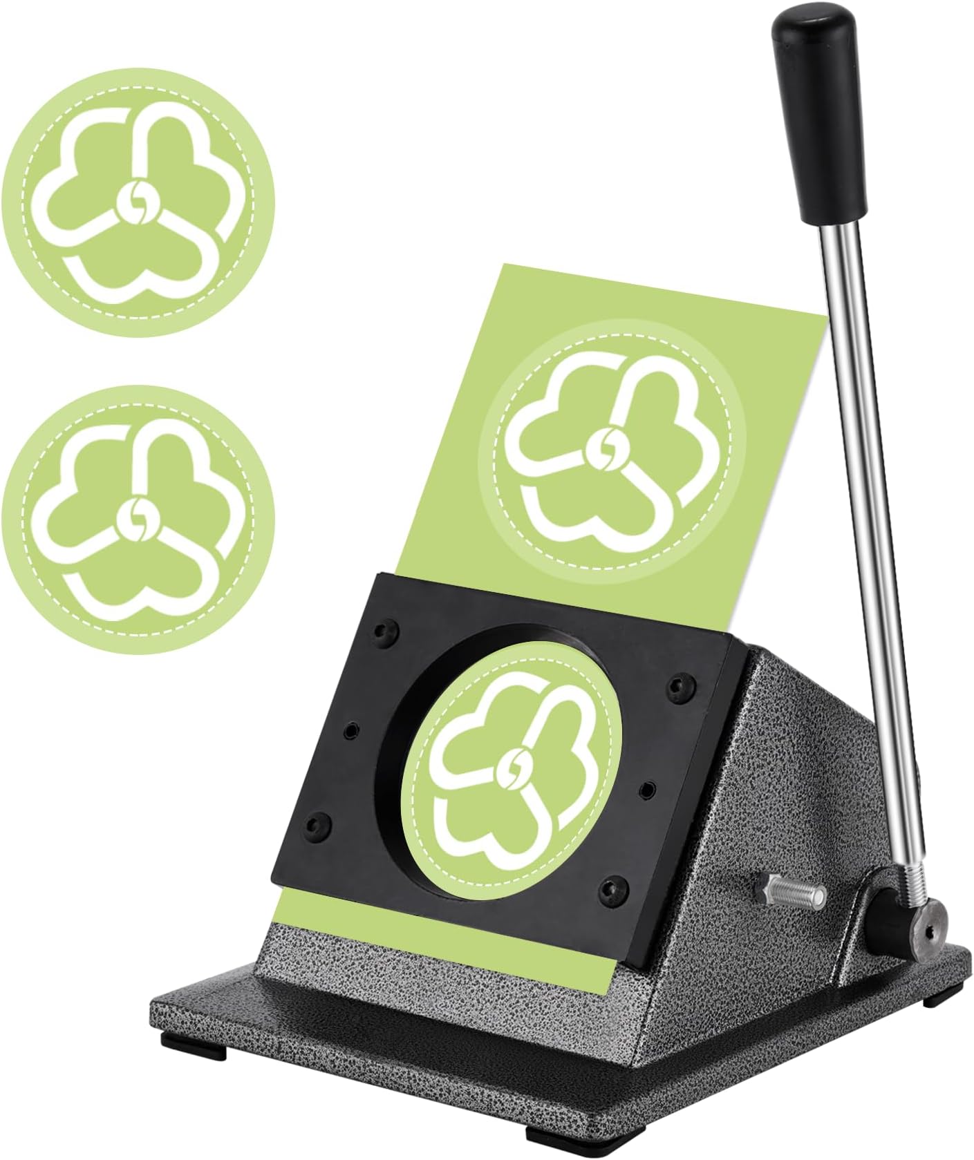 2.28" Button Paper Cutter 58mm Pin Button Cutter Graphic Punch Die Cutter Circle Punch Cutter for DIY Button Making Scrapeboards Cardstocks Cutting