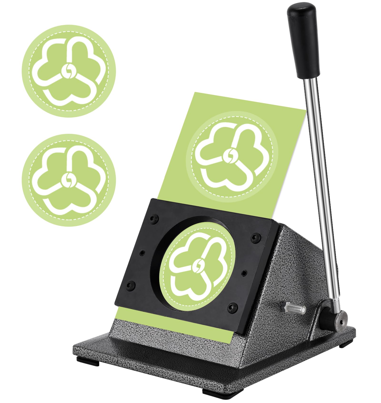 2.28" Button Paper Cutter 58mm Pin Button Cutter Graphic Punch Die Cutter Circle Punch Cutter for DIY Button Making Scrapeboards Cardstocks Cutting