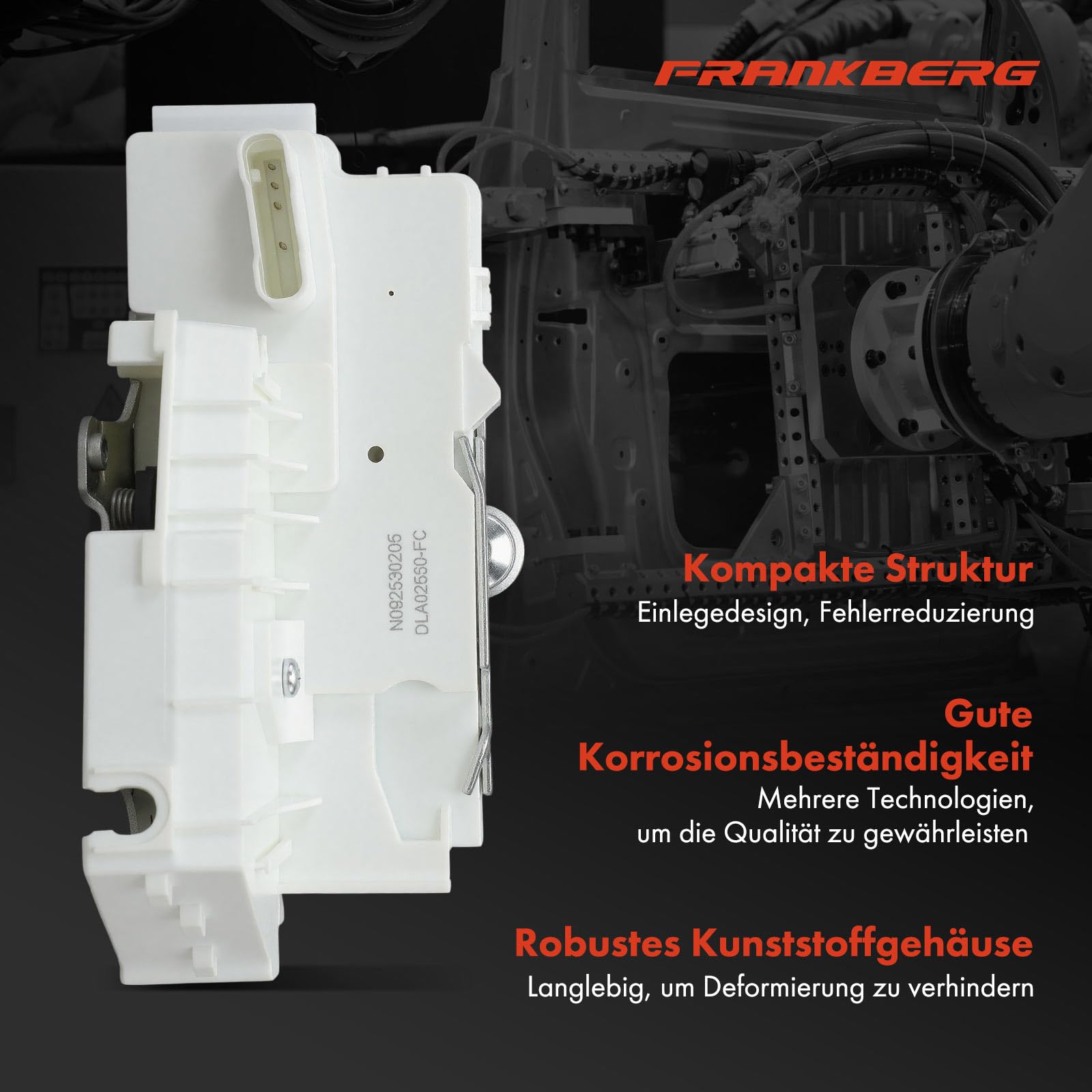 Frankberg Türschloss Autoschloss 4-polig Vorne Links Replace #1697202535