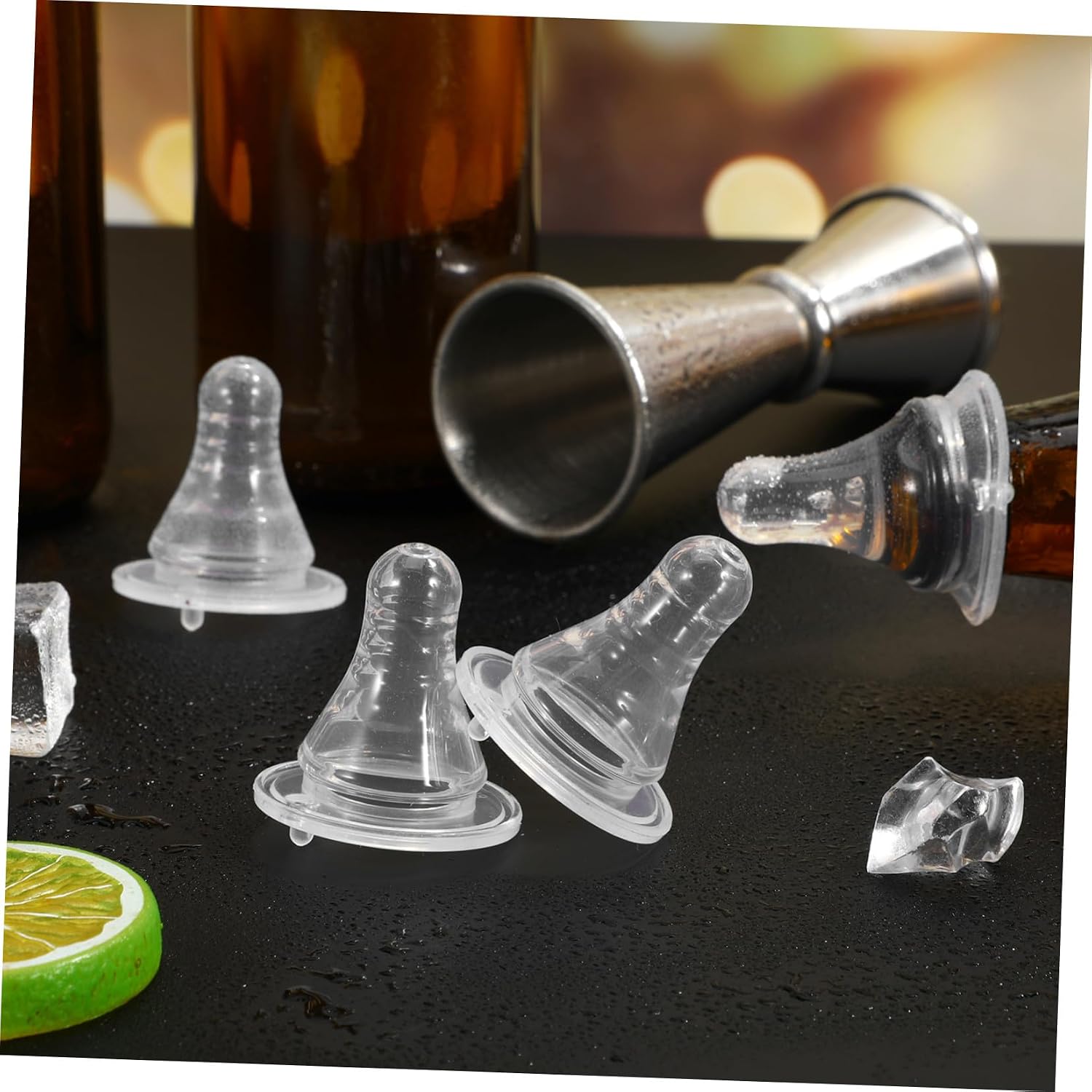 10pcs Plastic Beer Bottle Nipple Toppers for Adults at Parties Fest Party