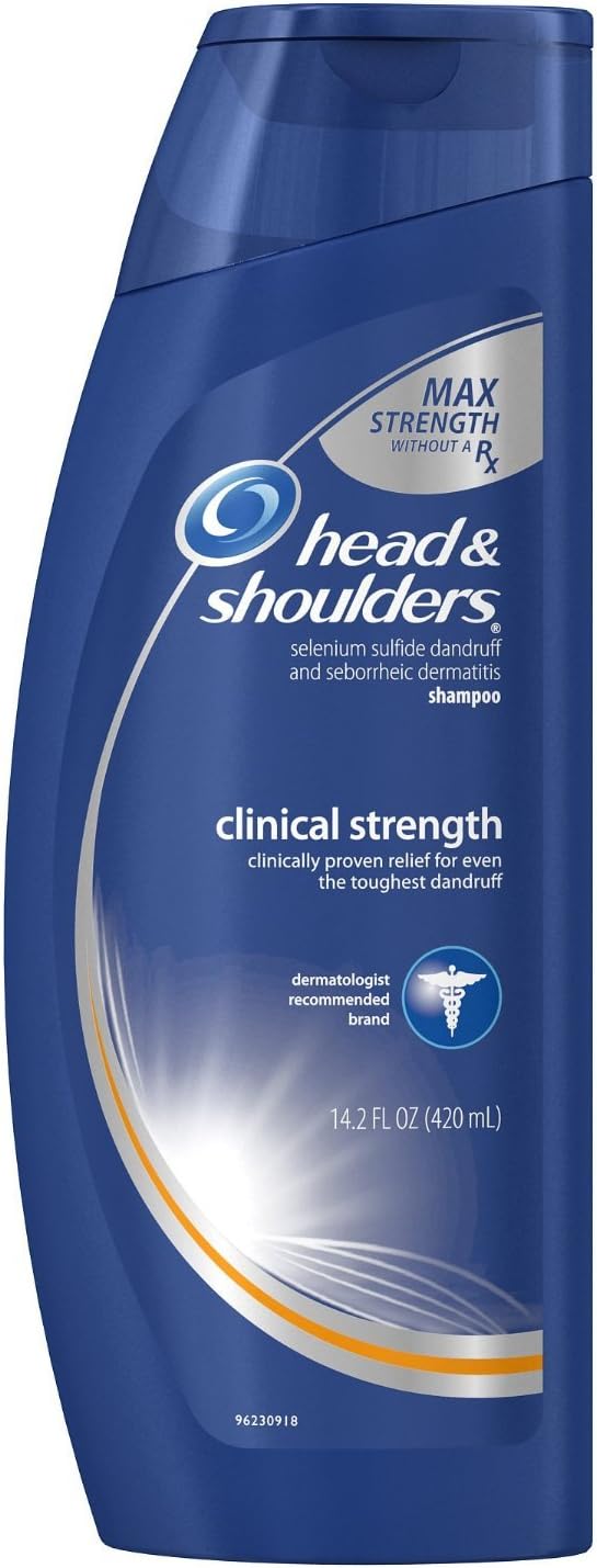 Head & Shoulders Clinical Strength Dandruff Shampoo, 13.5 fl oz (Pack of 2)