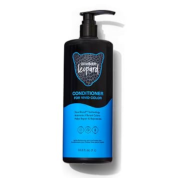Strawberry Leopard Conditioner For Vivid Color, Repairs and Rejuvenates all Hair Types & Textures, Vegan, Gluten, CrueltyFree, 33.8 oz