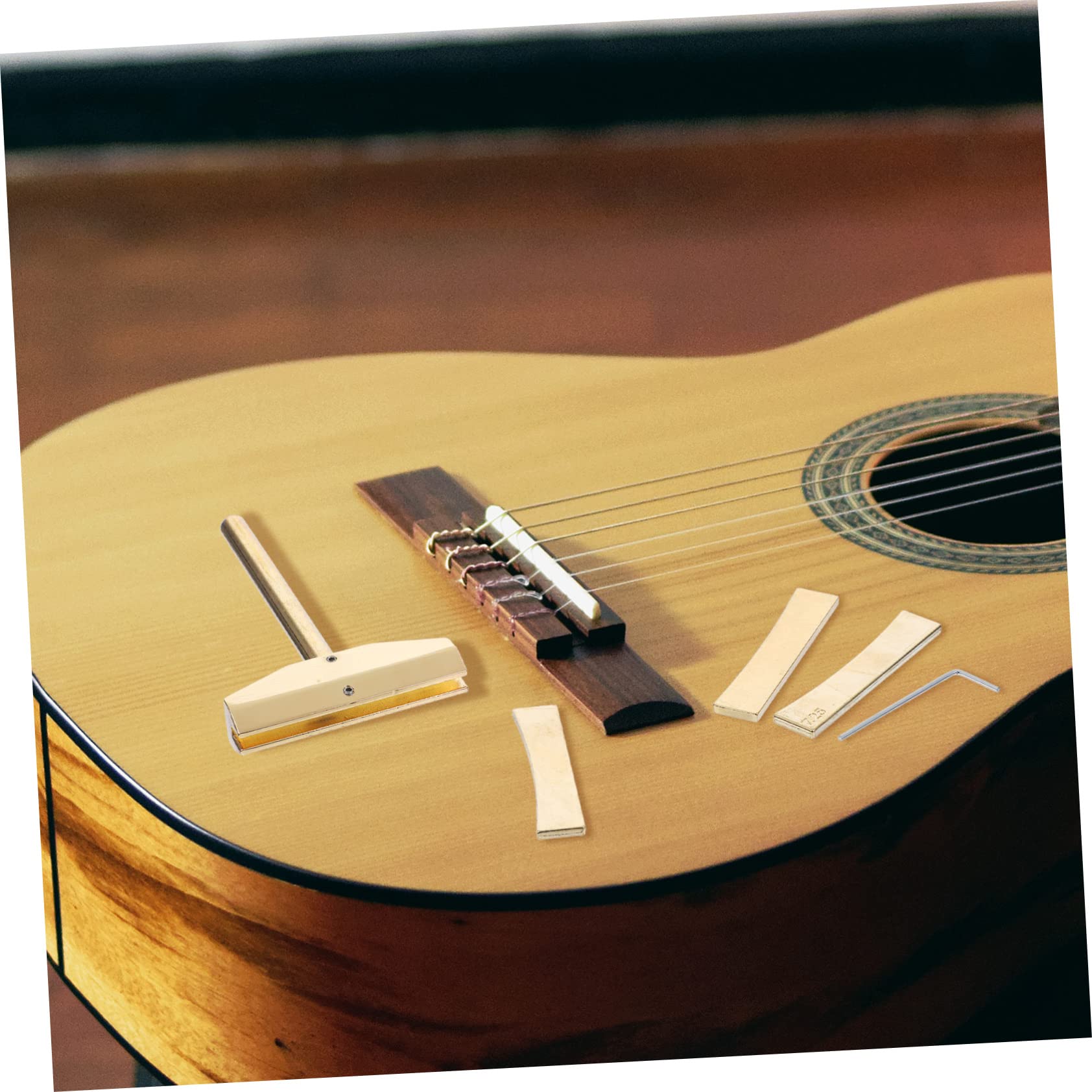 ibasenice 2sets Strumenti Per Installazione Fret Chitarra Con Inserti e Chiave Kit Professionale Per Luthier e Manutenzione Ukulele Facile Da Usare e Comodo Per Amatori e Professionisti