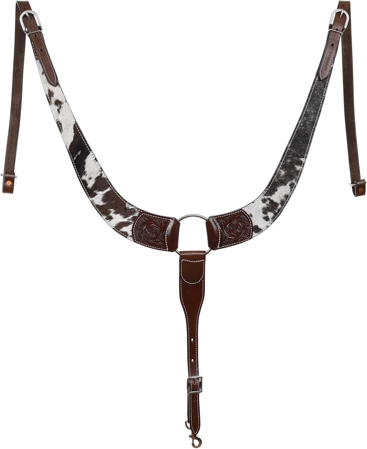 Showman Hair-On Cowhide Leather Pulling Collar