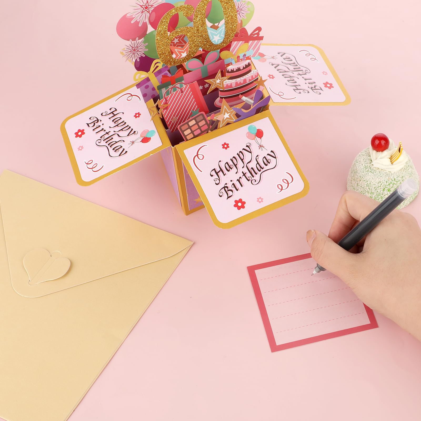 Homanga Happy 60th Birthday Pop Up Card 60th Birthday 3d | INDIA