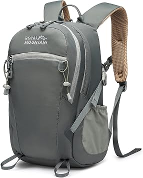Small Hiking Backpack With Rain-cover, 20L Travel Backpacks For Women Men, Camping Daypack Backpacks Lightweight, Durable Hiking Backpack Fit For Camping, Daily Commuting, Short Trips Grey