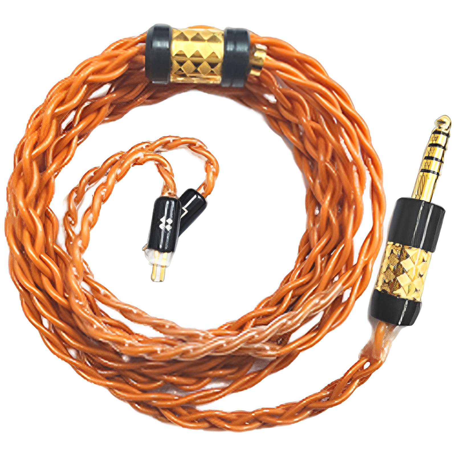 Litz Structure Aurphone Cable Actualizado 3.5 Mm/4.4 Mm Adaptador Balanceado Cambre para Calidad Sonido Transparente