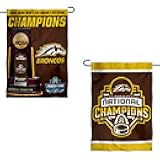WMU Broncos 2025 Hockey Frozen Four National Champions Double Sided Garden Flag