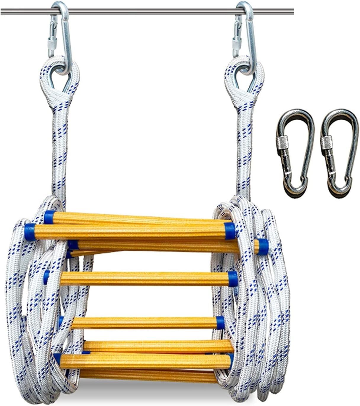 Escape Rope Ladder Is Flame Retardant, Soft, Lightweight, Reusable, And Quickly Deployable, Suitable For Adult(18m)