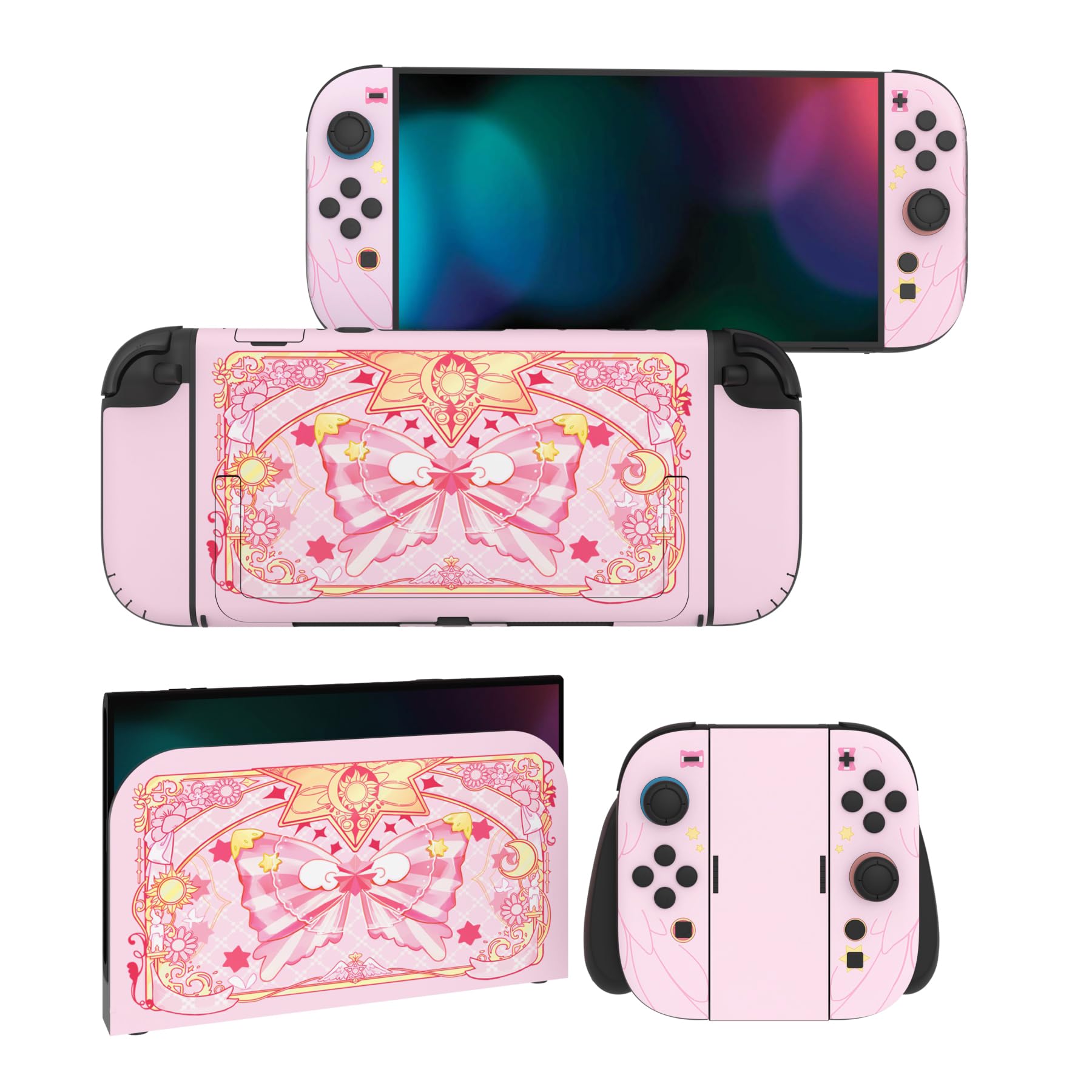PlayVital Full Set Protective Skins for Nintendo Switch 2 Console & Joycon, Customized Vinyl Decal Wrap Sticker for Nintendo Switch 2 & Dock & Hand Grips - The Great Wave off Kanagawa — view 16