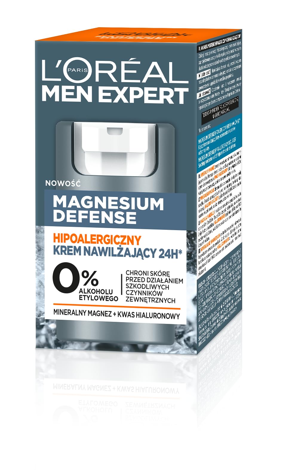 L'Oréal Paris Men Expert Magnesium Defense Hipoalergiczny krem nawilżający 50 ml