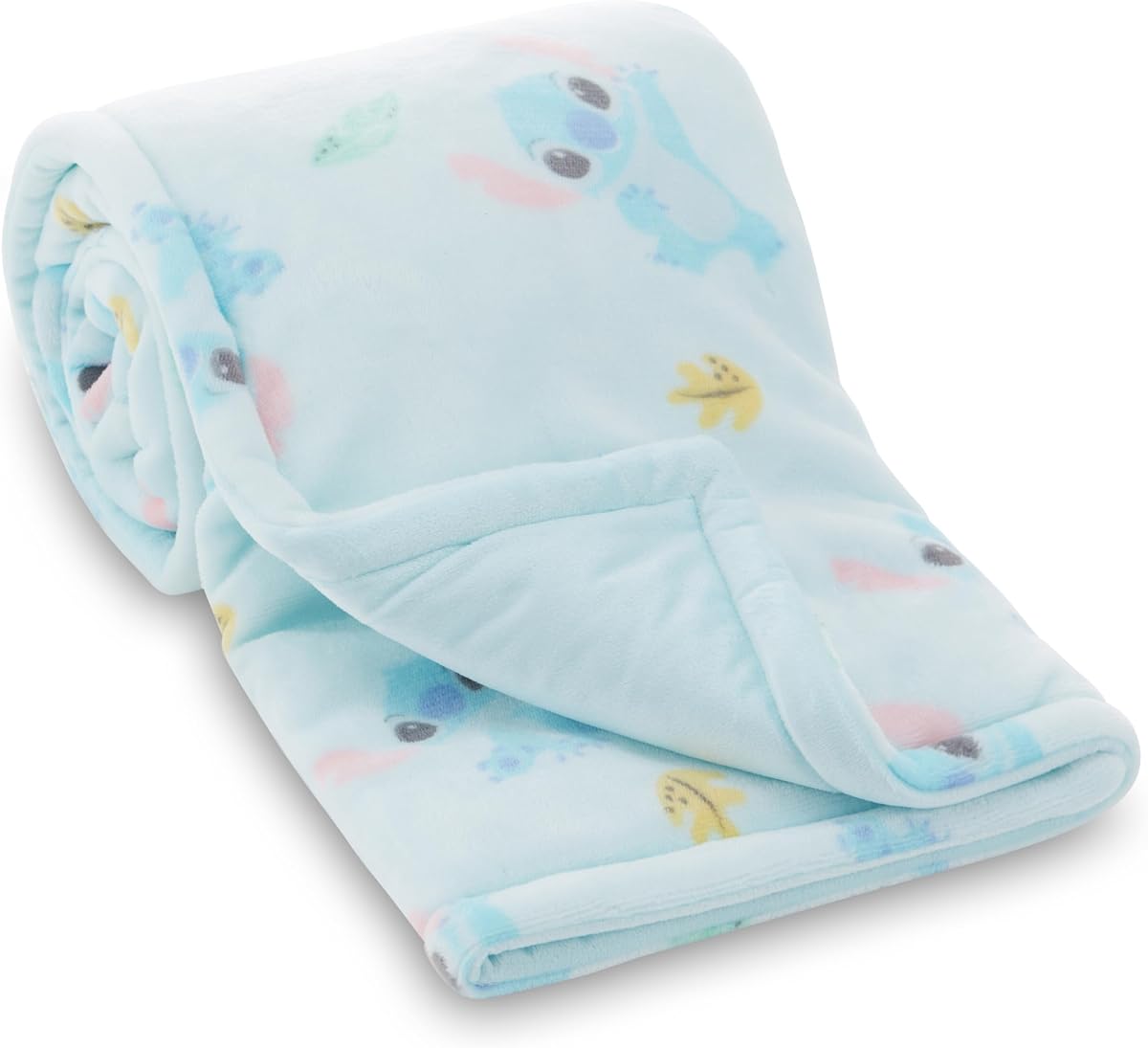 Disney Mickey Mouse, Minnie Mouse, Winnie The Pooh, Lilo and Stitch 2-Ply Infant Blanket - Soft Fleece with Polyfill - Cozy and Warm Baby Blanket for Baby Boys and Girls, 30x40 Inches