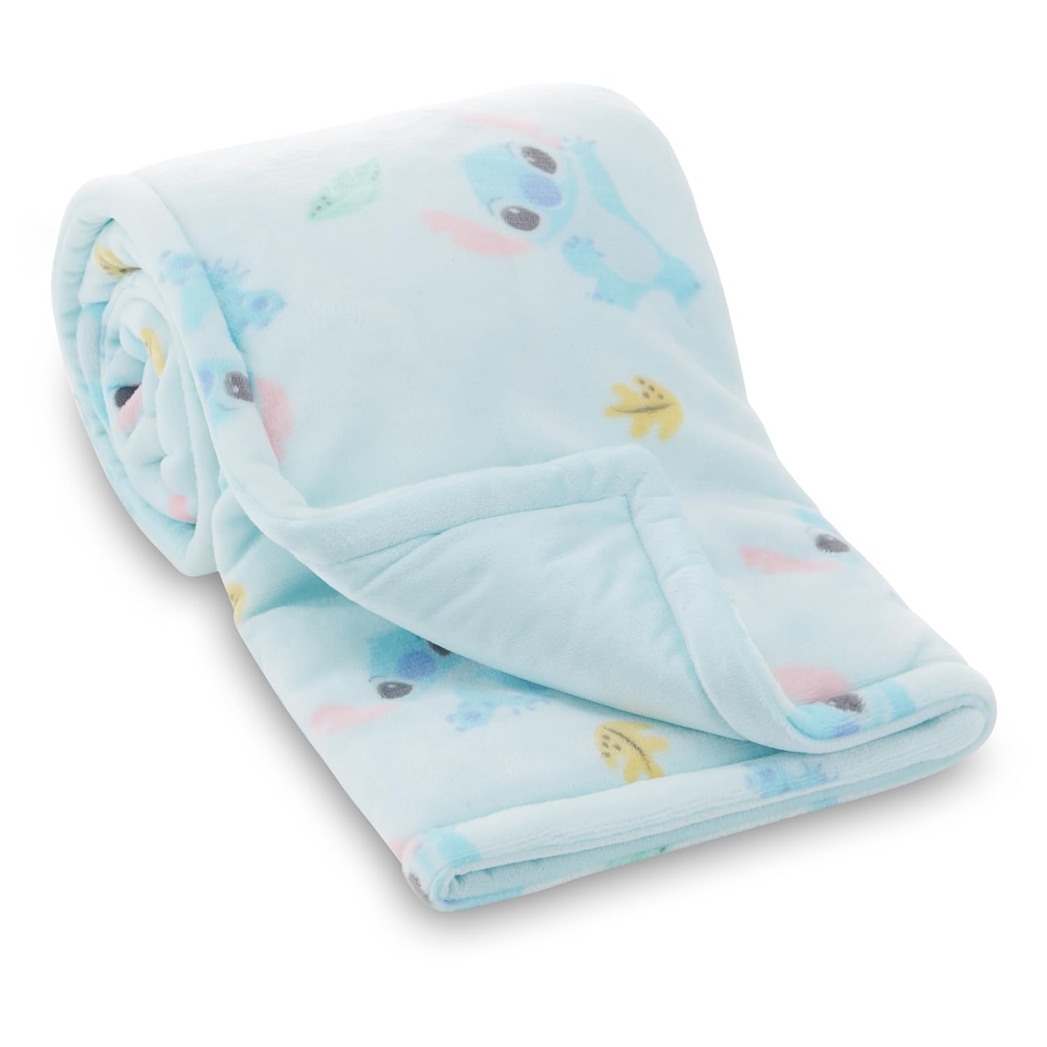 Disney Mickey Mouse, Minnie Mouse, Winnie The Pooh, Lilo and Stitch 2-Ply Infant Blanket - Soft Fleece with Polyfill - Cozy and Warm Baby Blanket for Baby Boys and Girls, 30x40 Inches