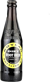Boylan Diet Root Beer Soda 12 oz Bottles (24 Pack) - Classic Gourmet Flavor, Sugar-Free Adult Refreshment