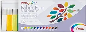 Pentel Tinta Para Tecido Fabric Fun 12 Cores FFPC1-12