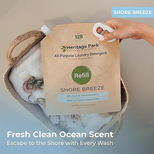 Miniatura 50 de Heritage Park - Detergente de lujo para ropa Detergente para ropa natural y enzimático probado por dermatólogos, a base de plantas, respetuoso
