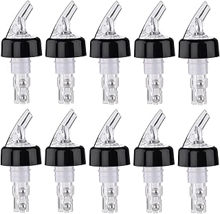 Automatic Measured Bottle Pourer, 10 Pcs Liquor Bottle Pourers, 1 oz/ 30 ml Quick Shot Measure Liquor Pourers, Alcohol Bottle Pour Spouts, Measured Pour Spouts for Liquor Bottle