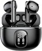 イヤホン Bluetooth ワイヤレスイヤホン AIスマートENC通話IPX7防水最大65時間再生 2026最新ブルートゥースイヤホン EDR+Bluetooth5.4搭載 カルナ型 HIFI音質低遅延接続瞬時 WEB会議/運動/ゲーム/テレワーク/通学/通勤/スポーツ/音楽用iPhone/Android対応