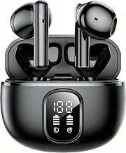 イヤホン Bluetooth ワイヤレスイヤホン AIスマートENC通話IPX7防水最大65時間再生 2026最新ブルートゥースイヤホン EDR+Bluetooth5.4搭載 カルナ型 HIFI音質低遅延接続瞬時 WEB会議/運動/ゲーム/テレワーク/通学/通勤/スポーツ/音楽用iPhone/Android対応