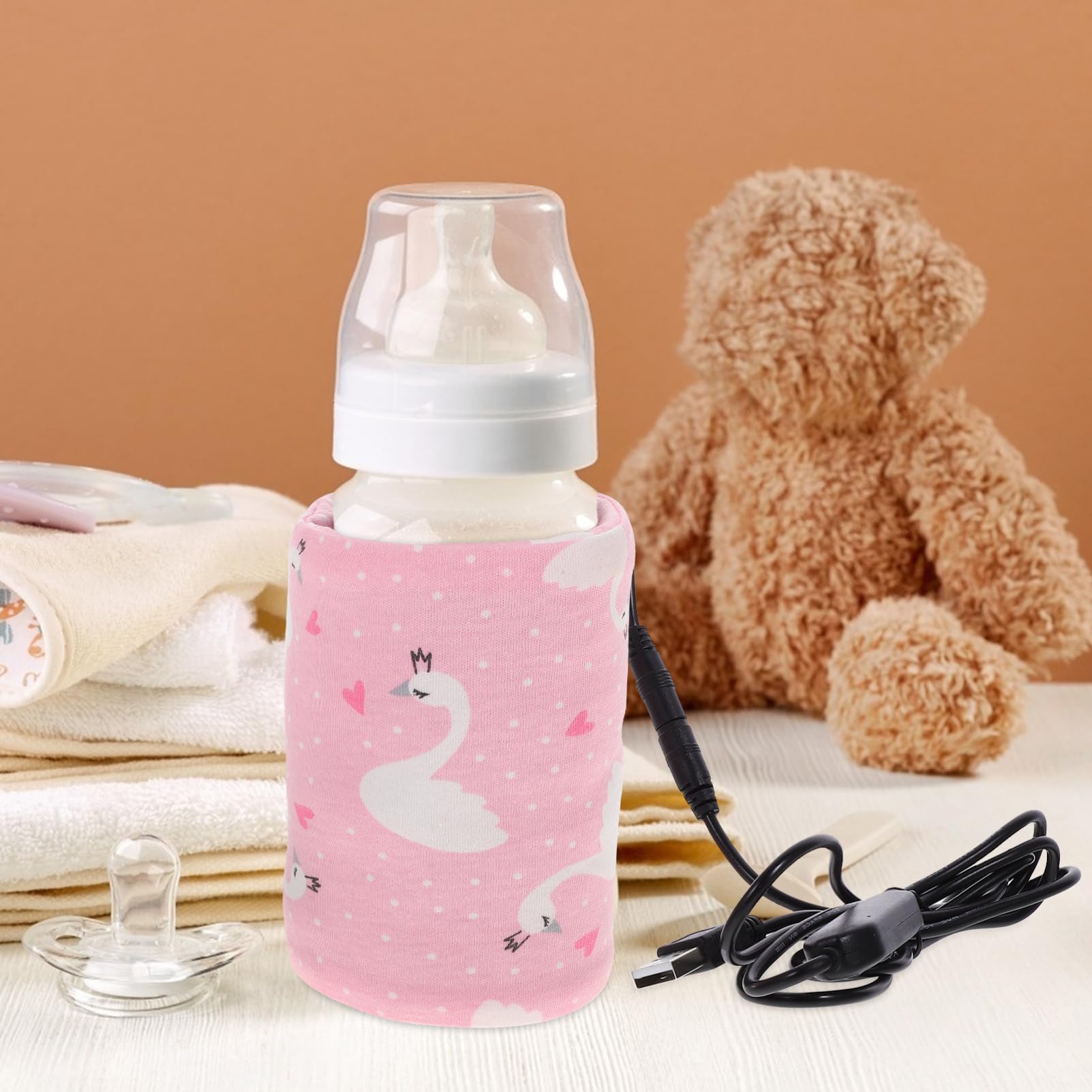 VICASKY 3pezzi Copertura Termica Isolata Per Biberon Usb Riscaldatore Con Tempistiche Per Sacchetto Termico Portatile Per Esterni Design Sicuro e Veloce Riscaldamento