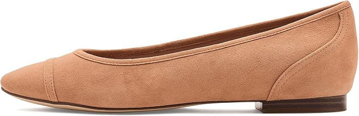 Женские балетки Cole Haan Raquelle Cap Toe Ballets, цвет: Рыжевато-коричневый — фото 2