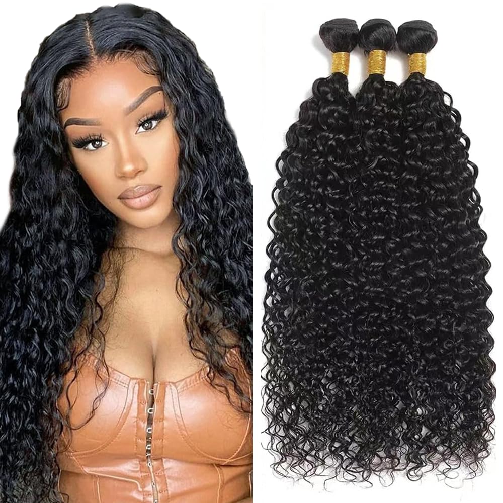 Curly Bundles Human Hair kinky Curly Bundle 20 22 24 inch Human Hair 3 Bundles Natural Black Bundle 1B Color