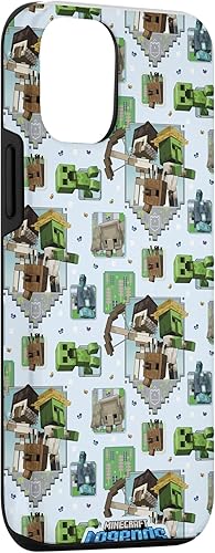 Miniatura 3 de Funda para iPhone 1212 Pro Minecraft Legends Mob Panels Pattern Wallpaper Case
