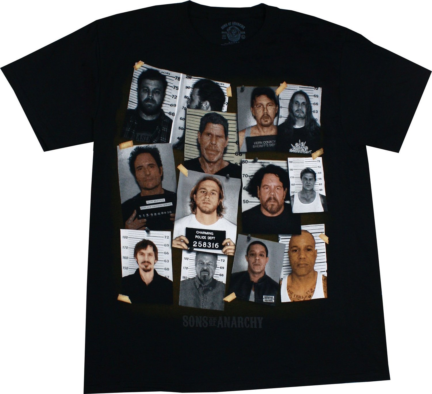 sons of anarchy mugshot shirt