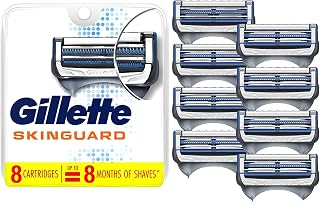 Gillette SkinGuard Men's Razor Blades, 8 Blade Refills