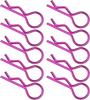 Alomejor RC Car Shell Clips RC Car R?Shape Body Shell Clip for 1/5 1/6 1/8 1/10 RC Car Remote Control Model Car (Purple)