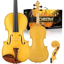 CHRISTINA S500Y Violin Instrument Adult Full Size Violin 4/4 Best Handmade Professional Acoustic Violins Kit