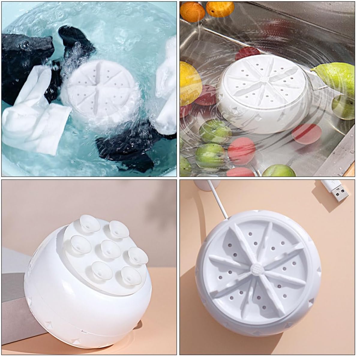 PRETYZOOM 2pcs Washing Machine Mini Laundry Spinner Compact Washer Portable Washer for Jeans Manual for Laundry Dishwashing Machine