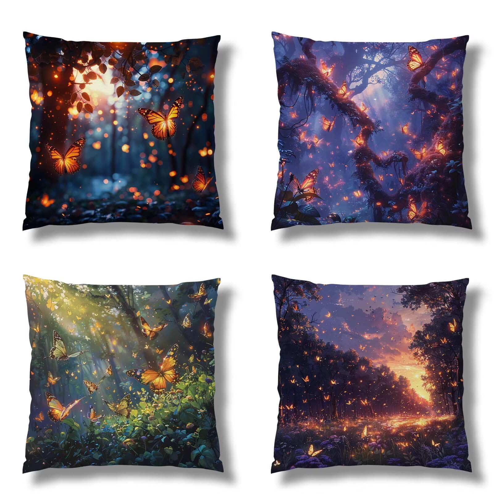 Coussin extérieur imperméable en velours doux orange, l'élégance nordique pour canapé